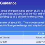 PG - FY2018 Sales Guidance