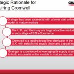 GWW - Strategic Rationale for Acquiring Cromwell