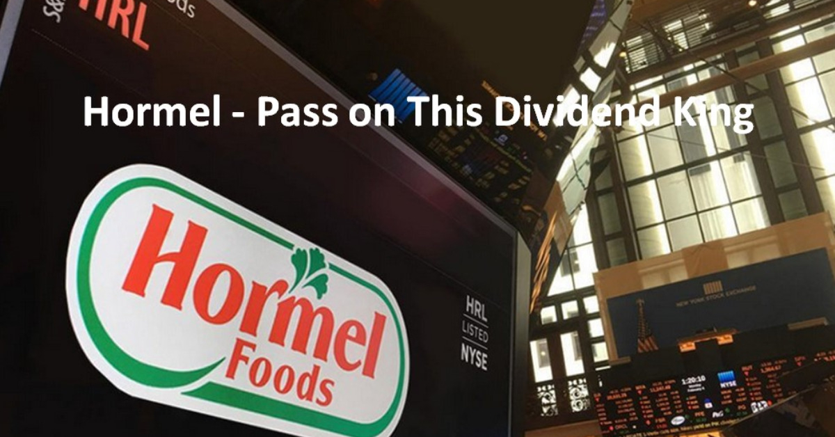 Hormel - Pass on This Dividend King
