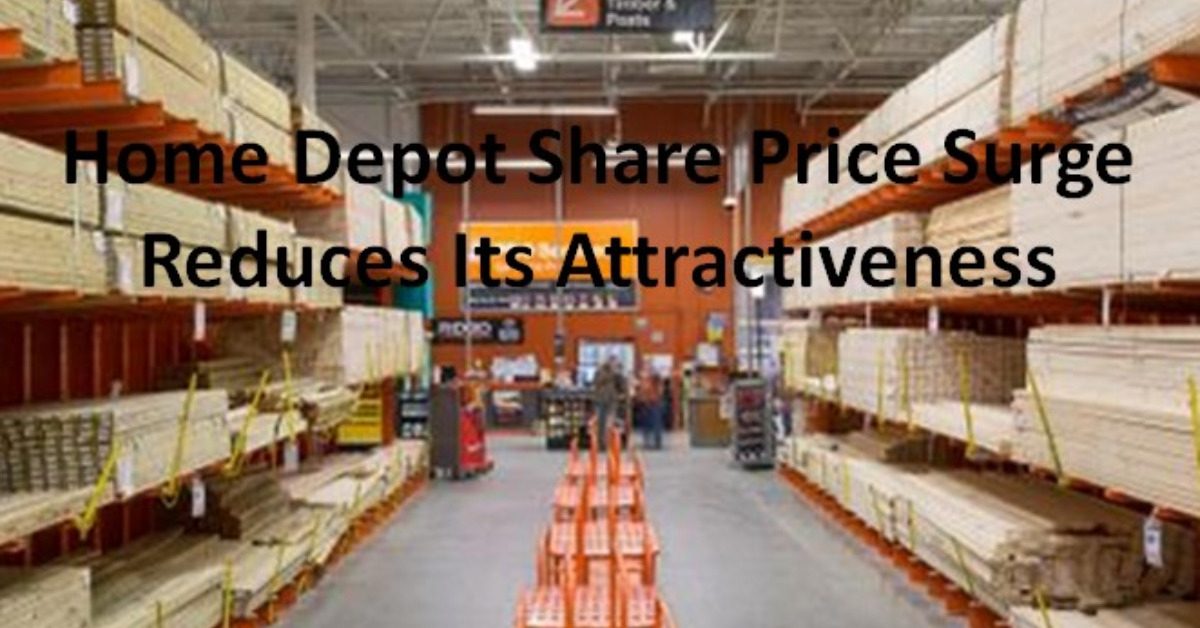 Home Depot Share Price Surge Reduces Its Attractiveness