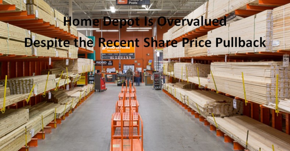 Home Depot Is Overvalued Despite the Recent Share Price Pullback