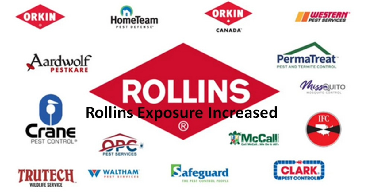 Rollins Exposure Increased