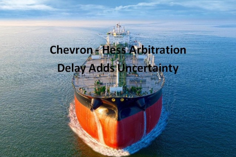 Chevron - Hess Arbitration Delay Adds Uncertainty