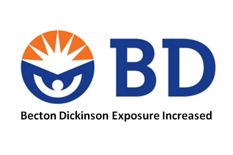 Becton Dickinson Exposure Increased