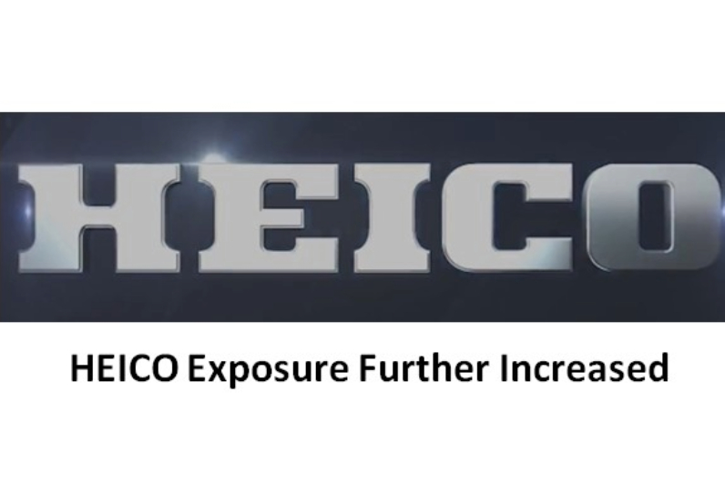 HEICO Exposure Further Increased