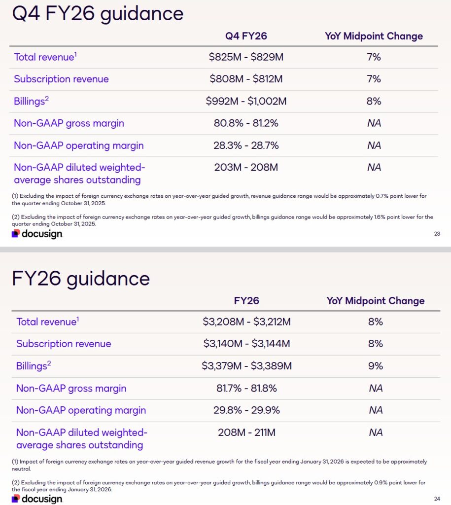 DOCU - Q4 2026 and FY2026 Guidance